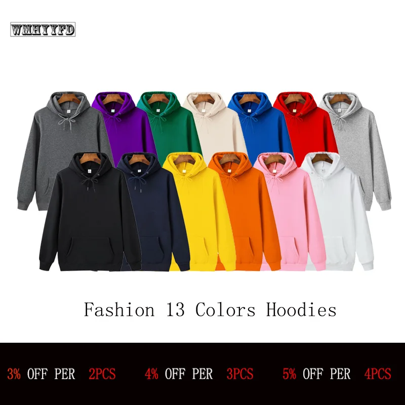 

Wmhyyfd Kwaliteit Merk Heren Hoodie 2020 Herfst Mannelijke Hip Hop Streetwear Mannen Sweatshirt Hoodies Mens Effen Kleur Hoodie