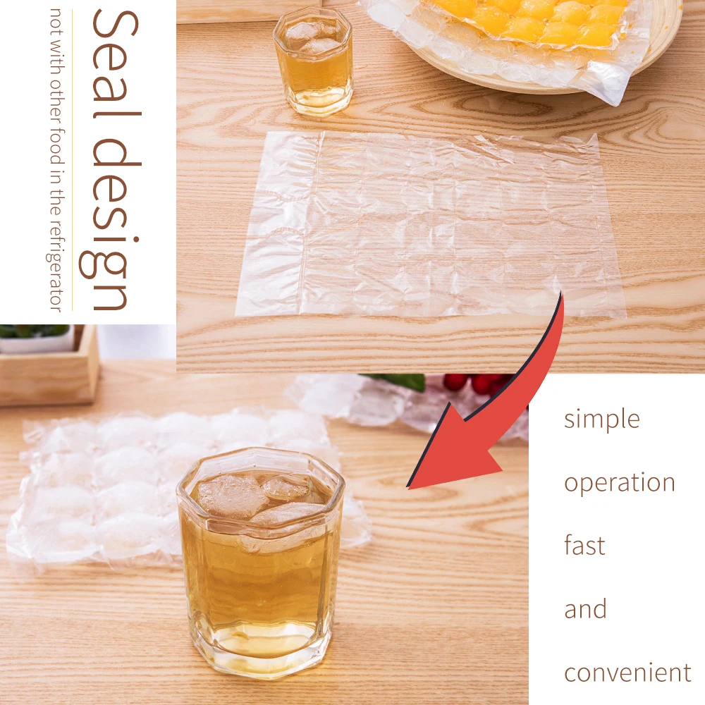 Moules à Glaçons Jetables 100pcs Sacs à Glaçons Auto-adhésives Ice Cube