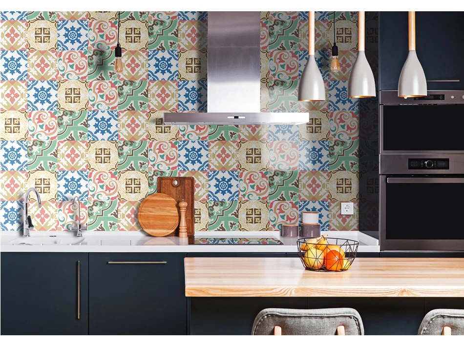 Креативная напольная плитка диагональные настенные наклейки для ванной кухни линия талии художественная роспись плитка виниловая наклейка на стену самоклеющиеся обои