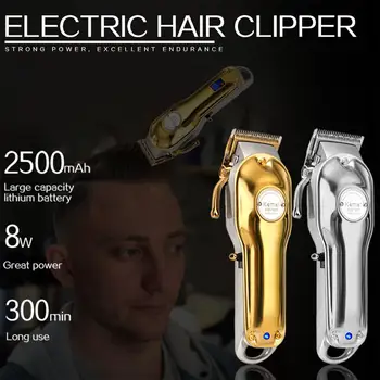 

4 Styles Household Metal Professional Hair Clipper Electric Cordless Hair Grooming Home Haircut
