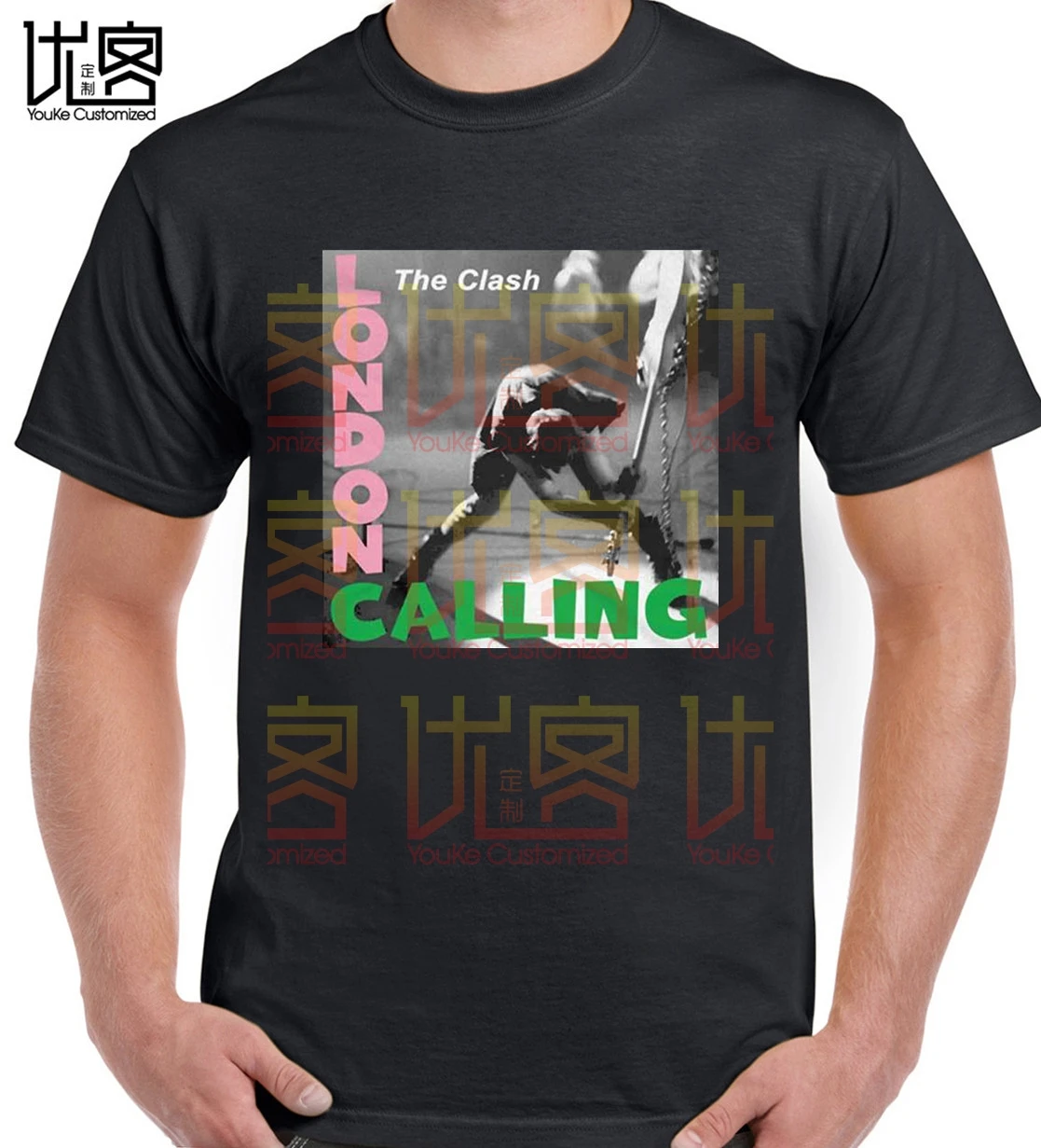 Стильная мужская футболка s2020 хипстер The Clash London call Album Cover t shirt Дизайнерская с