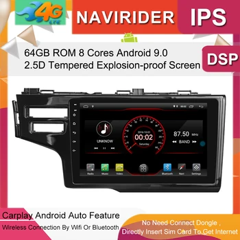 

Built in 4G Lte car Intelligent navigation tape recorder 9.0 android car gps radio multimedia player for honda FIT Jazz SRS hole