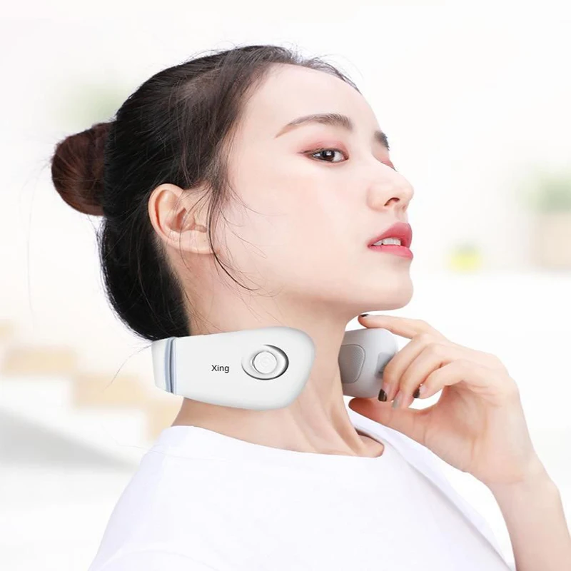 

Electric Pulse Neck Massager Far Infrared Heating Pain Relief Tool Health Care Relaxation Intelligent Massager for Neck