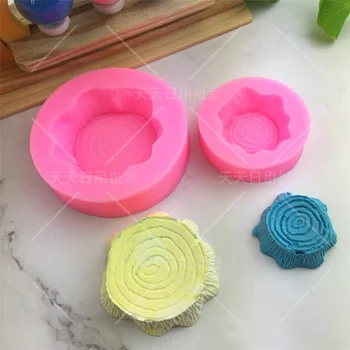

Wooden Pile Shaping 3D Silicone Molds Soap Candle Molds Sugar Craft Cake decorating tools Chocolate Molds Bakeware