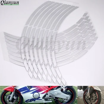 

New universal 17" 18" 19" motorcycle car tire sticker reflective rim tape For YAMAHA YZF R1 R6 R6S YZF-R25 YZF-R3 YZF R125 YZFR5