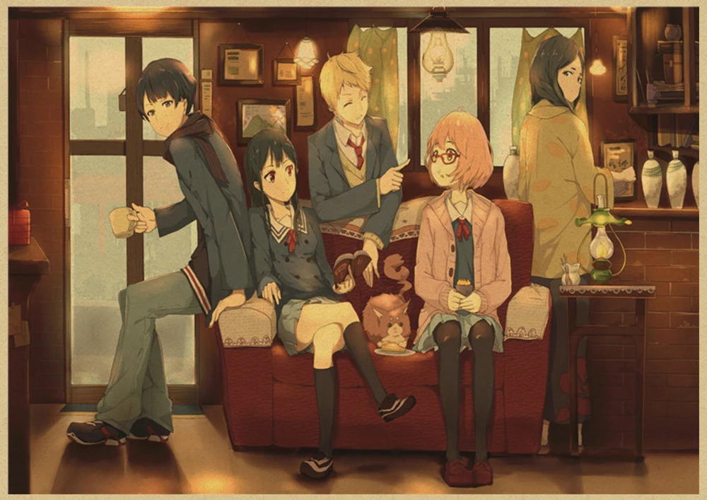 Японское аниме kyoukai no kanata стикер стены украшения комнаты обои