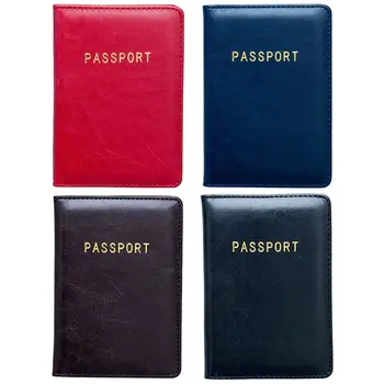 

THINKTHENDO Travel PU Leather Passport Holder ID Credit Card Case Cover Protector Organizer