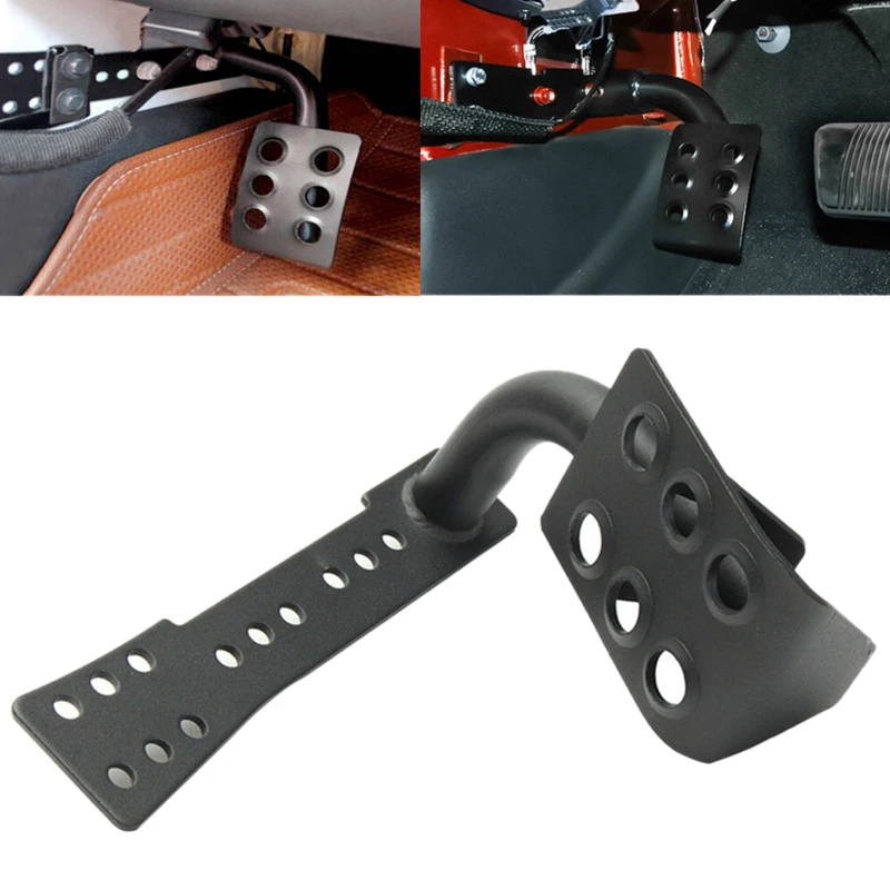 Стальная мертвая педаль левая БОКОВАЯ подставка для ног для Jeep Wrangler JK Unlimited 2007- Rubicon Sahara x внедорожные спортивные аксессуары