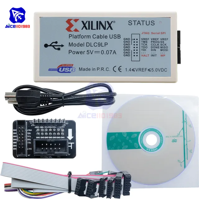 $US $18.42  diymore XILINX Platform Cable USB FPGA CPLD JTAG SPI Download Debugger Programmer with USB Type-B C