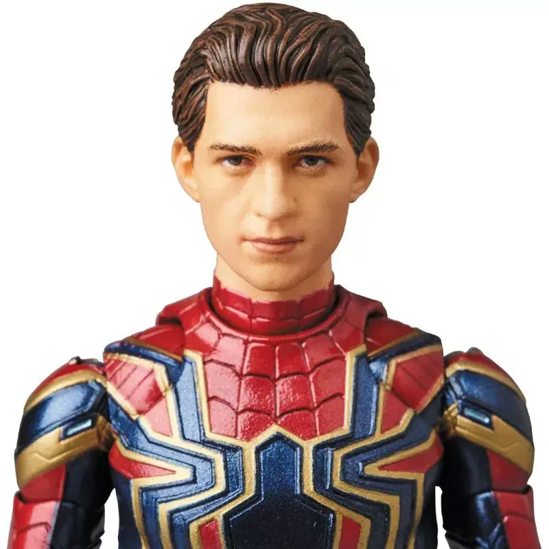 Стиль Мстители Бесконечность войны Железный человек паук Mafex 081 изменение головы Spider-man фигурка Коллекционная модель игрушки куклы подарок