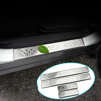 

Daefar High-quality Stainless Steel Door Sill Scuff Plate Trim Car Accessories for Mazda 3 Axela 2014 - 2019