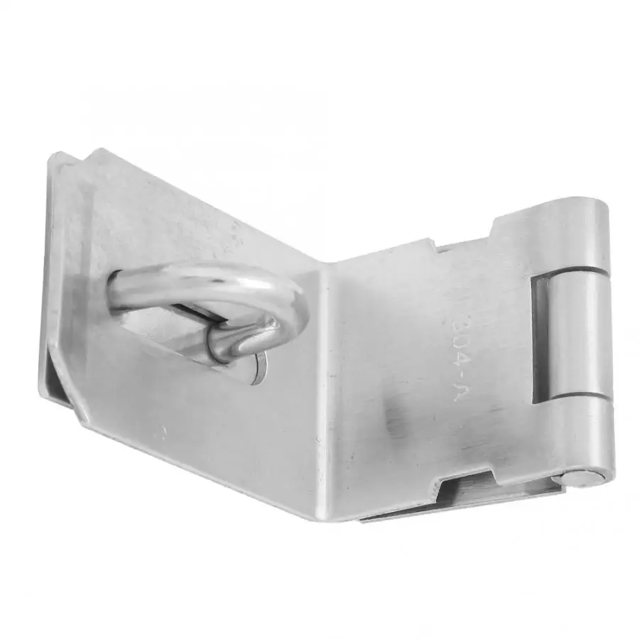 

5pcs Stainless Steel 90 Degree Right Angle Door HASP Padlock Clasp Anti Theft Lock Catch