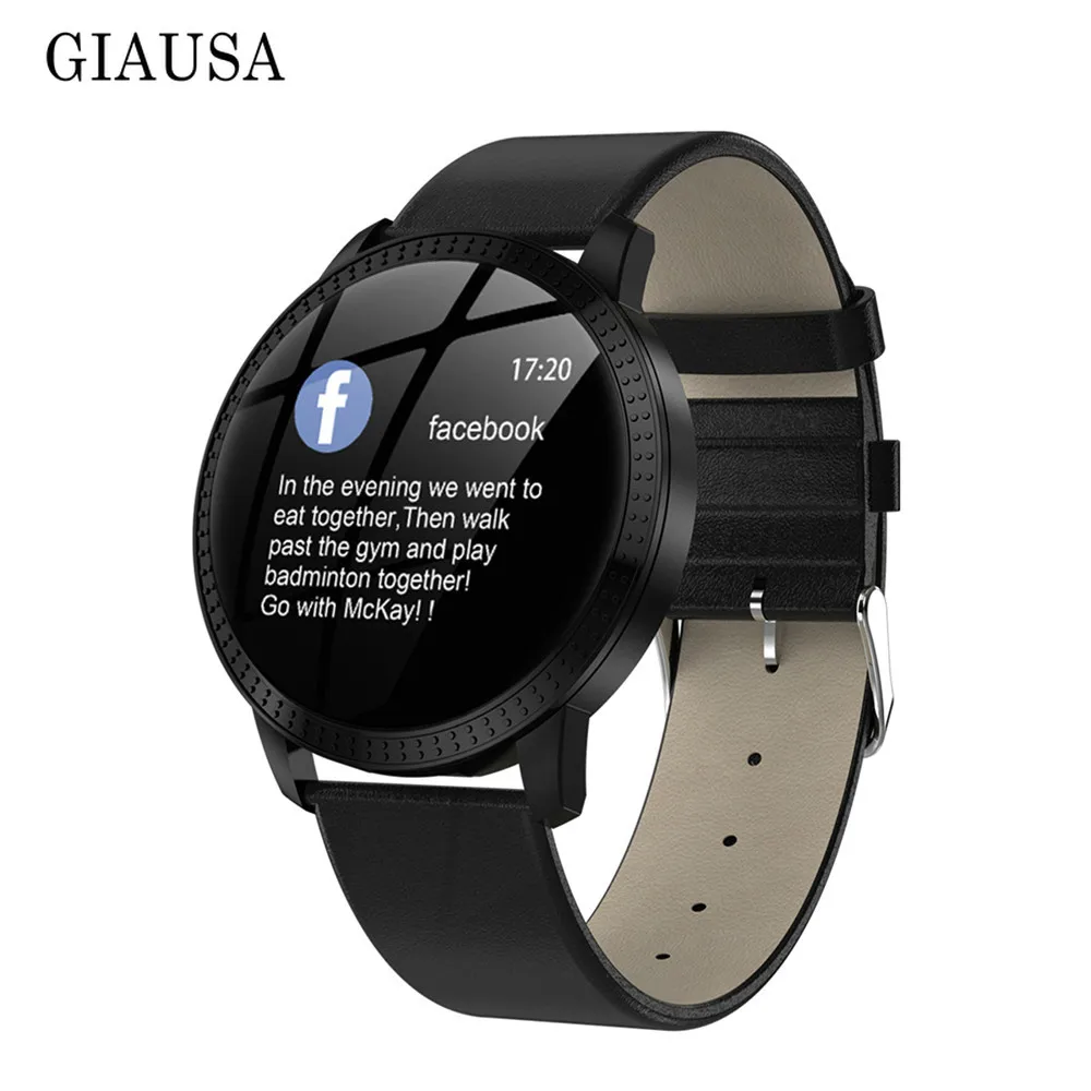 

CF18 1.22 Inch Smart Watch Waterproof IP67 Blood Pressure Monitoring Metal Starp Multi Sport Modes for Men Women reloj inteligen