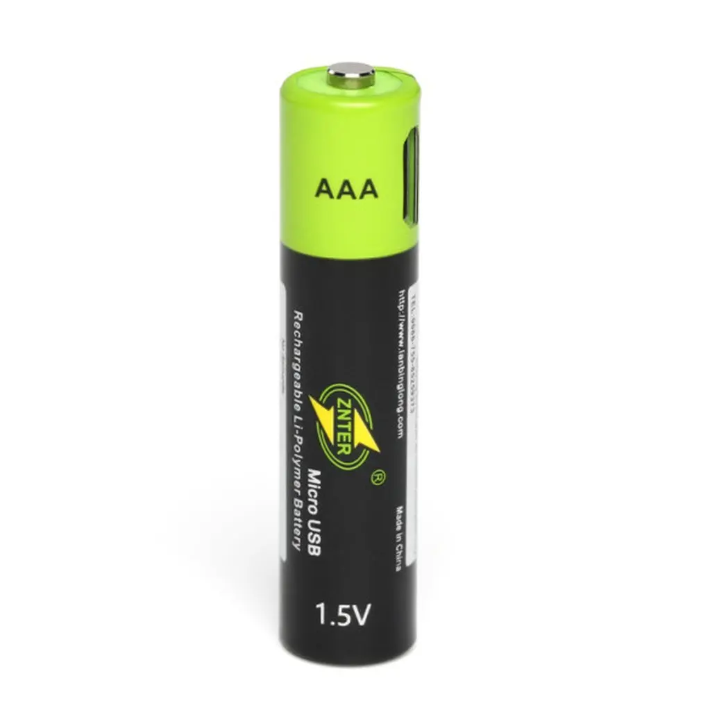 2/4 шт. Mirco USB Перезаряжаемые Батарея AAA Батарея 400 мАч AAA 1,5 V игрушки дистанционного аккумуляторы с контроллером литий-полимерный Батарея