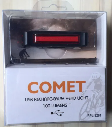 Велосипедные задние фонари 2261 usb зарядка комета задний фонарь стробоскоп сигнальные огни горный велосипед фара