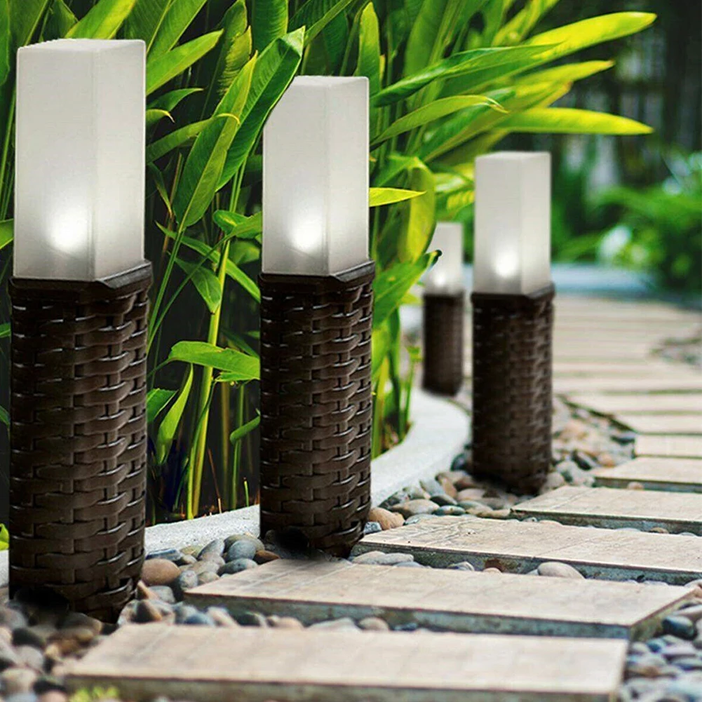 

Easy Install IP44 Waterproof Home Illumination Pathway Rechargeable Lawn Lamp Rattan Solar Powered Yard Landscape Light Garden