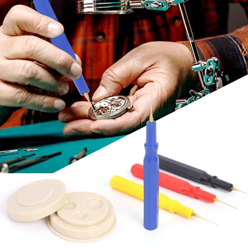 

4pcs Lubricant Precision Oil Pin Pen Needle Lubricator Watch Clock Repair Tool Watch Clock Repair Tools