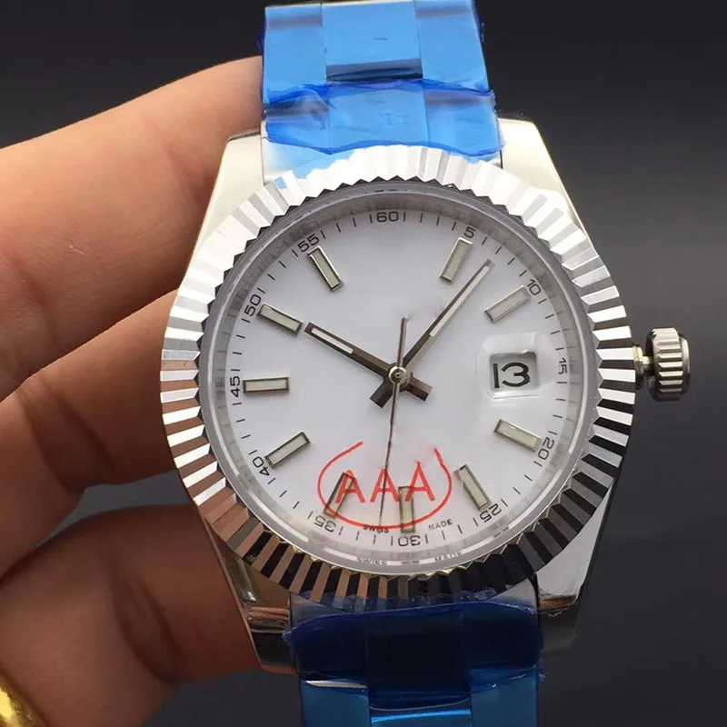 3 41 мм люксовый бренд AAA автоматические datejust механические темно-Родиевые юбилейные женские и мужские дизайнерские наручные часы Мужские часы - Цвет: 3