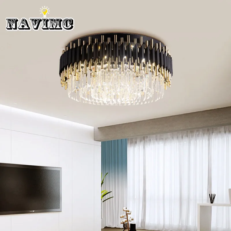 Роскошные украшения для волос кристалл Lichtpunt Ronde современный светодиодный slaapkamer Kroonluchters