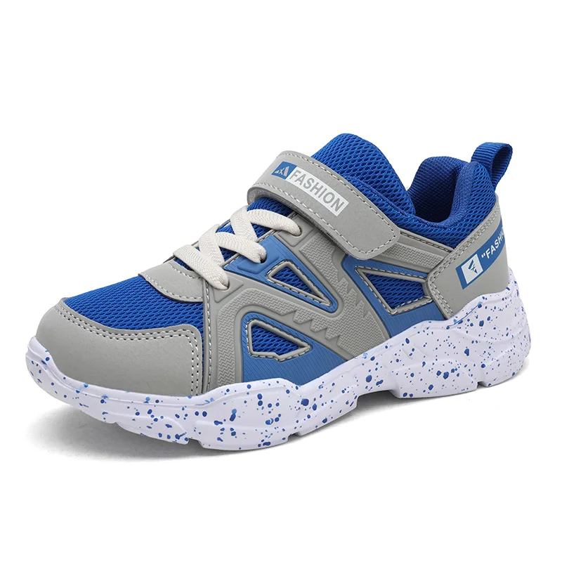 Gray Детская обувь кроссовки для мальчиков buty dziecko детские спортивные tenis sapato infantil basket chaussures enfant garcon tenis menino calzado - Цвет: Gray