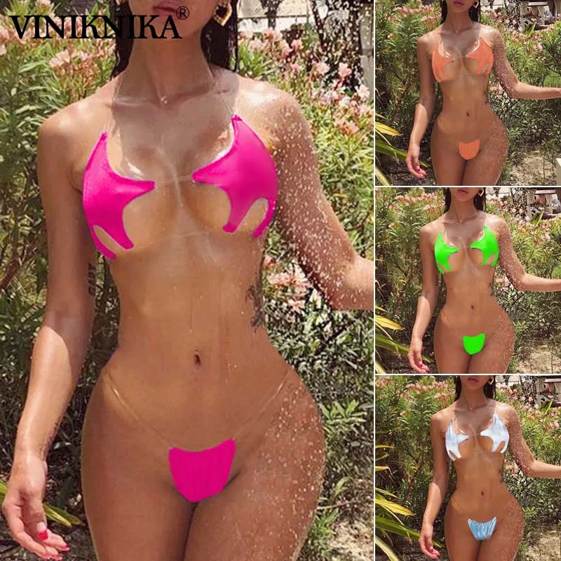 

Sexy micro bikinis 2019 mujer Brazilian swimsuit Push up swimwear women swim suit Solid bathing suit Summer two-piece suits