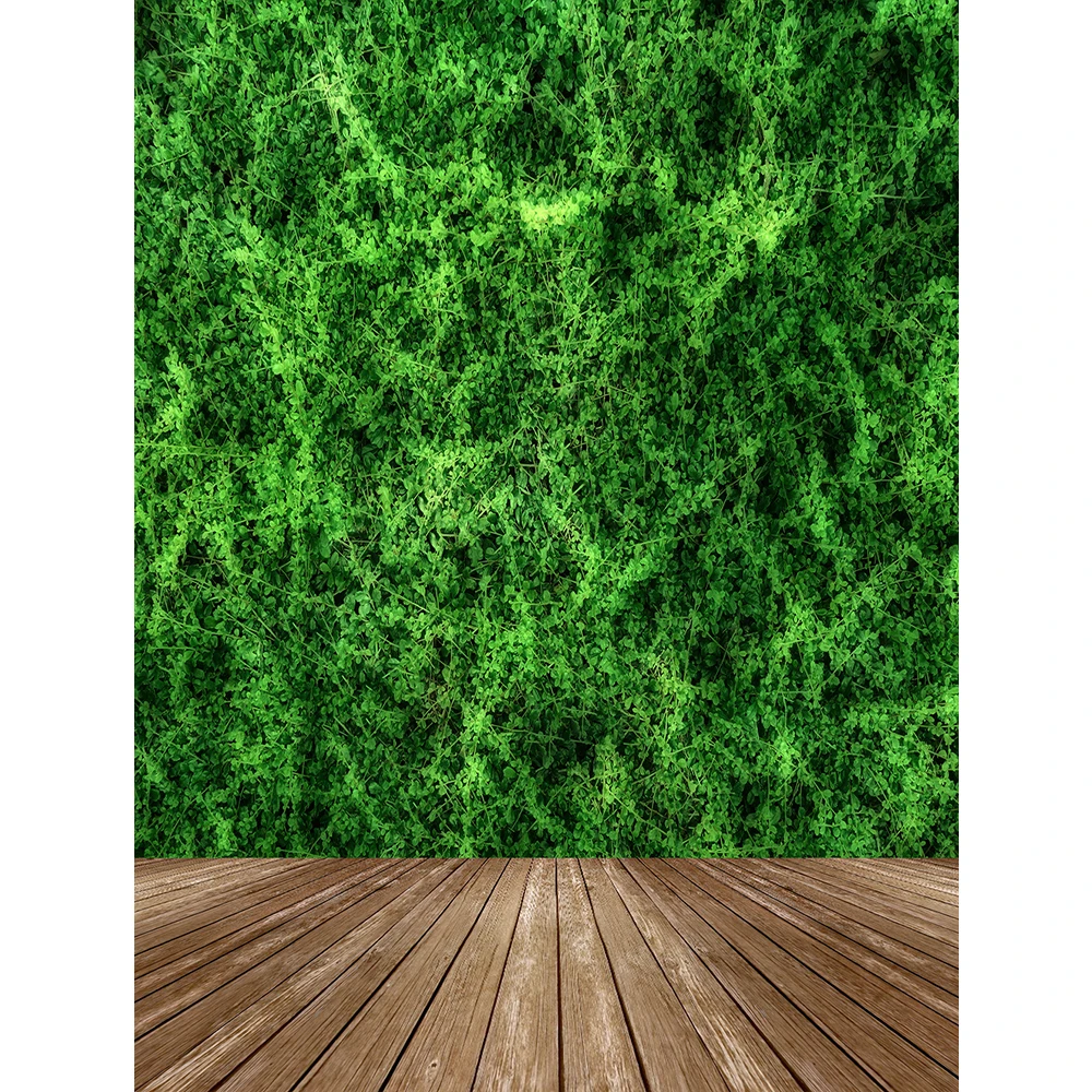 

Photography backdrops nature green leaves wall grass wood floor portrait scenery photographic backgrounds photocall photobooth