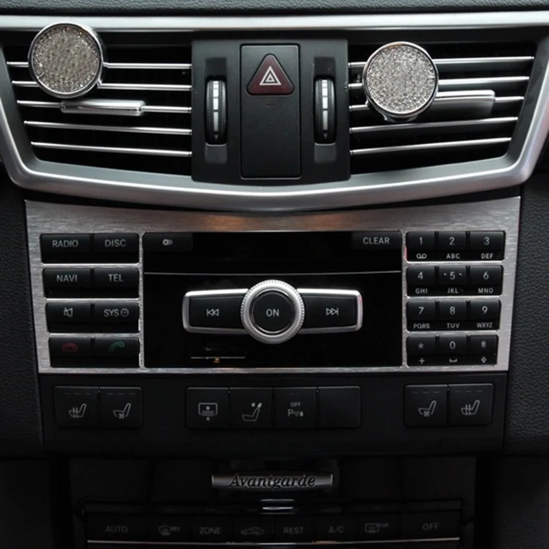 Auto Interior Center Console Button Panel Switch Panel Decorative Cover Trim For Mercedes Benz W212 E Class 2009