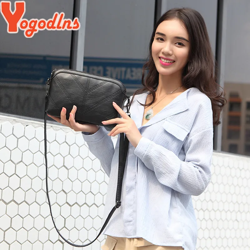Yogodlns летняя модная женская сумка кожаные сумки PU Сумка через плечо маленькая сумка через плечо с клапаном для женщин сумки-мессенджеры