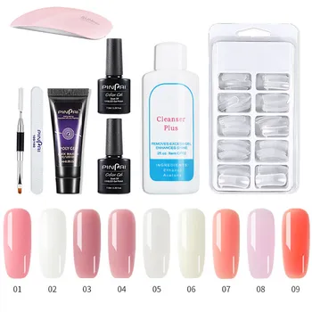

15ml Acrylic Nail Kit For Beginners Polygel Nail Kit Semi Permanant Uv Gel Kit Extension Gel Nail Art Tool Manicure Set Nail Set
