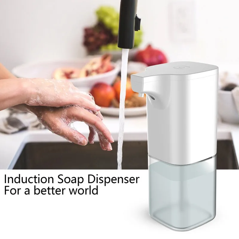 

Hand Free Infrared Motion Sensor Soap Pump Automatic Soap Foaming Dispenser Battery Operated For Bathroom Kitchen