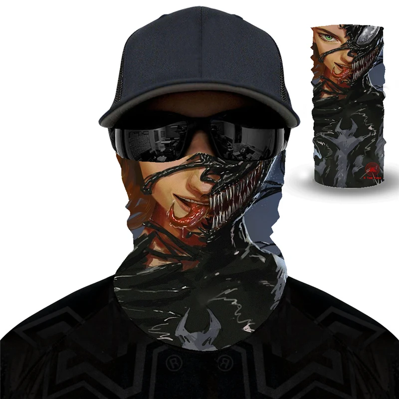 The Venom Bike Fishing Sport Ski Seamless Headwear Skull Neck Bandanas Windproof Magic Scarf Cycling Hiking Mask Gaiter |