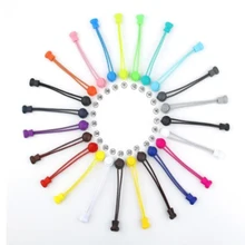 Высококачественные ленивые силиконовые шнурки, эластичные шнурки для обуви, круглые шнурки разных цветов, шнурки для спортивной обуви для взрослых и детей