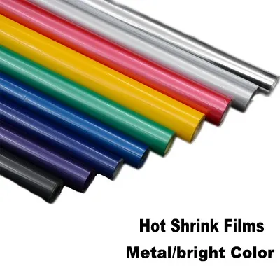 5Meters High Quality Metal Color Hot Shrink Covering Film For RC Airplane Model DIY Bright Pearlite Color Free Shipping