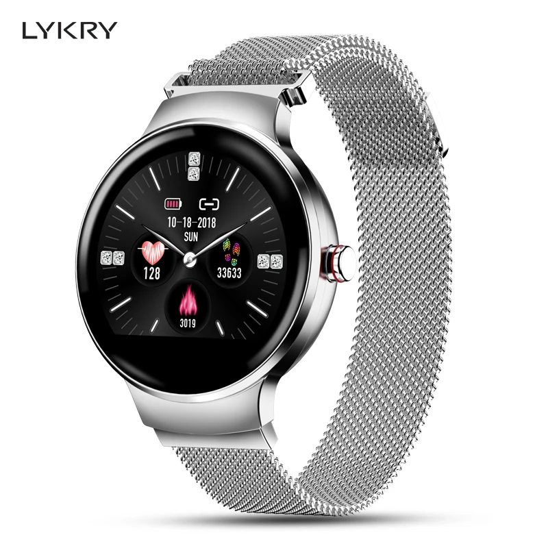 

LYKRY H5 Women Smartwatch Sport Pedometer Blood Pressure Heart rate Fitness Tracker Waterproof Bracelet Watch For Android IOs