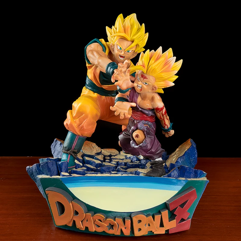 Figuras de acción de Dragon Ball, figuras de acción hechas a mano de padre  e hijo, Son Goku, regalo de decoración|Figuras de acción| - AliExpress