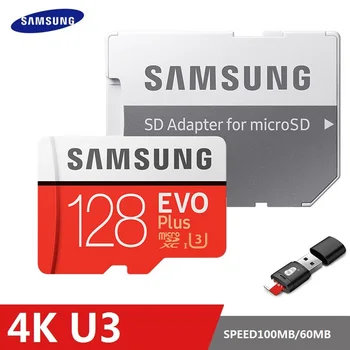 

SAMSUNG EVO Plus Memory Card 8GB/32GB/SDHC 64GB/128GB/256GB/SDXC Micro SD TF Card Class10 Microsd C10 UHS-1 Cards 100% Original