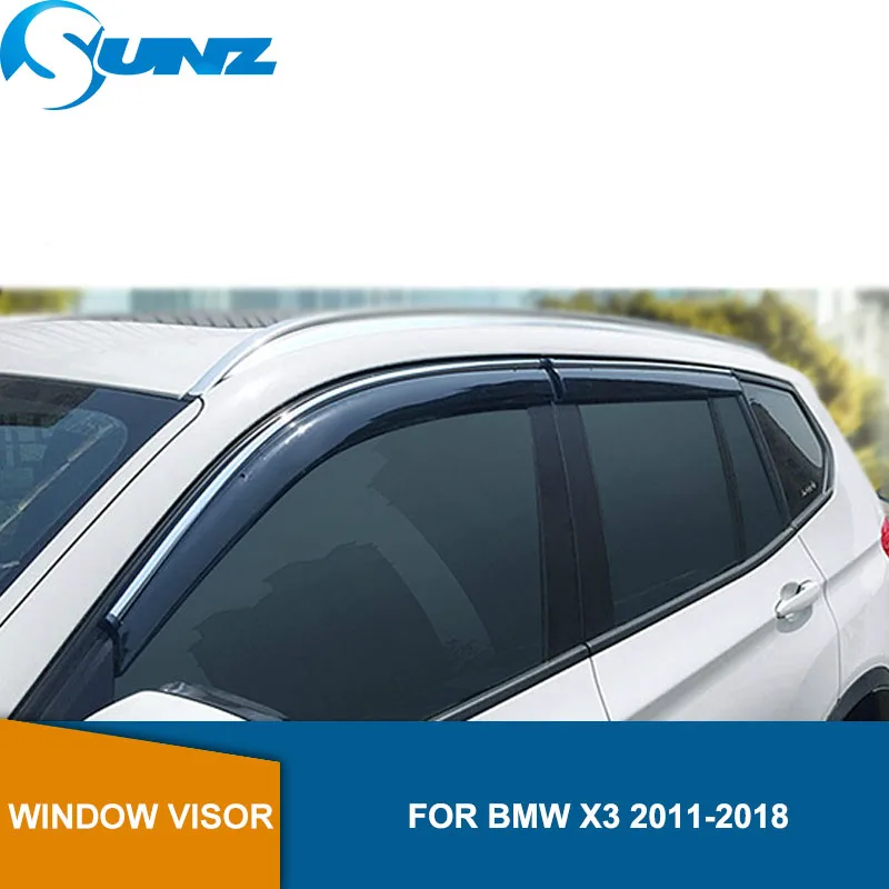 

Side Window Deflectors For BMW X3 2011 2012 2013 2014 2015 2016 2017 2018 Smoke Window Visor Rain Deflector Guards SUNZ
