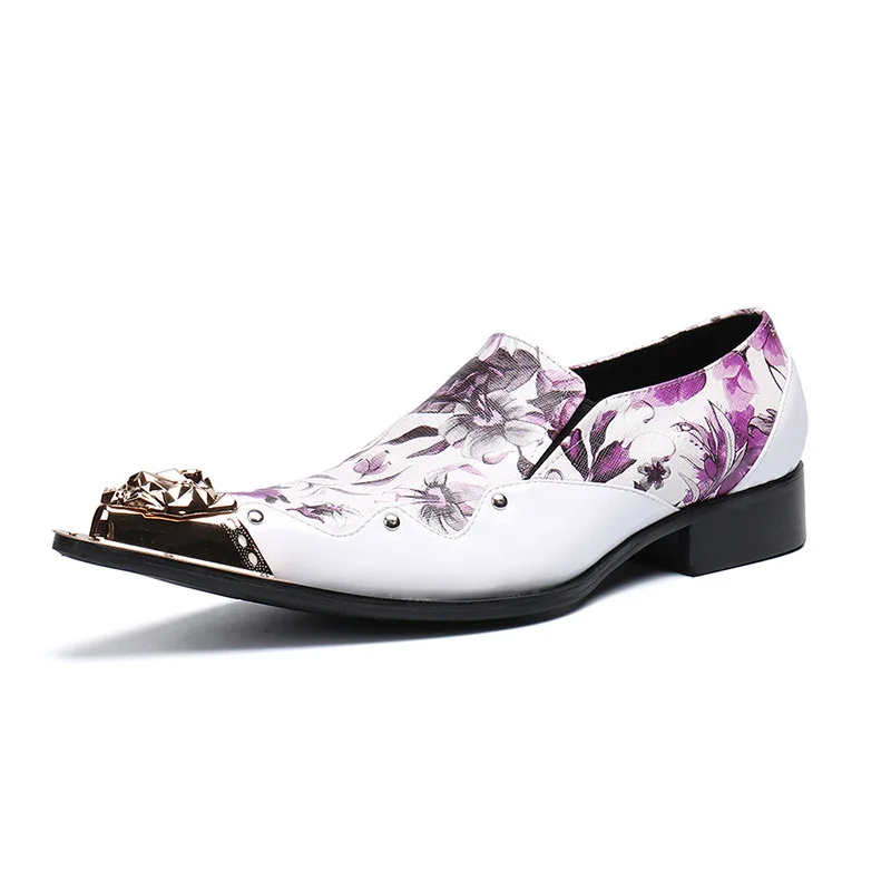 

Schoenen Genuine Leather Shoes Male Leisure Loafers Slip-on Pointed Toe British Style Loafers