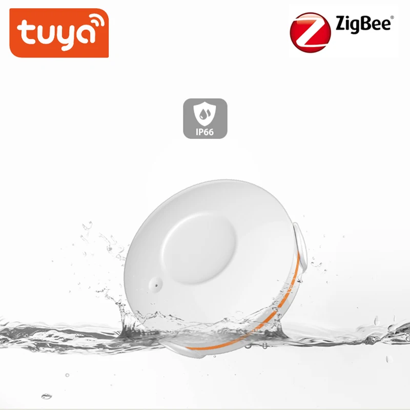 

Tuya Alarm Water Leakage Alarm ZigBee Built-in Flood Sensor For Home Water Leak Detector Flood Alert Security Alarm System