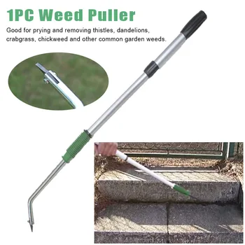 

Garden Lawn Weed Puller Handheld Lightweight Killer Tool Long Handled Aluminum Alloy Root Remover Outdoor Grass Extractor Manual