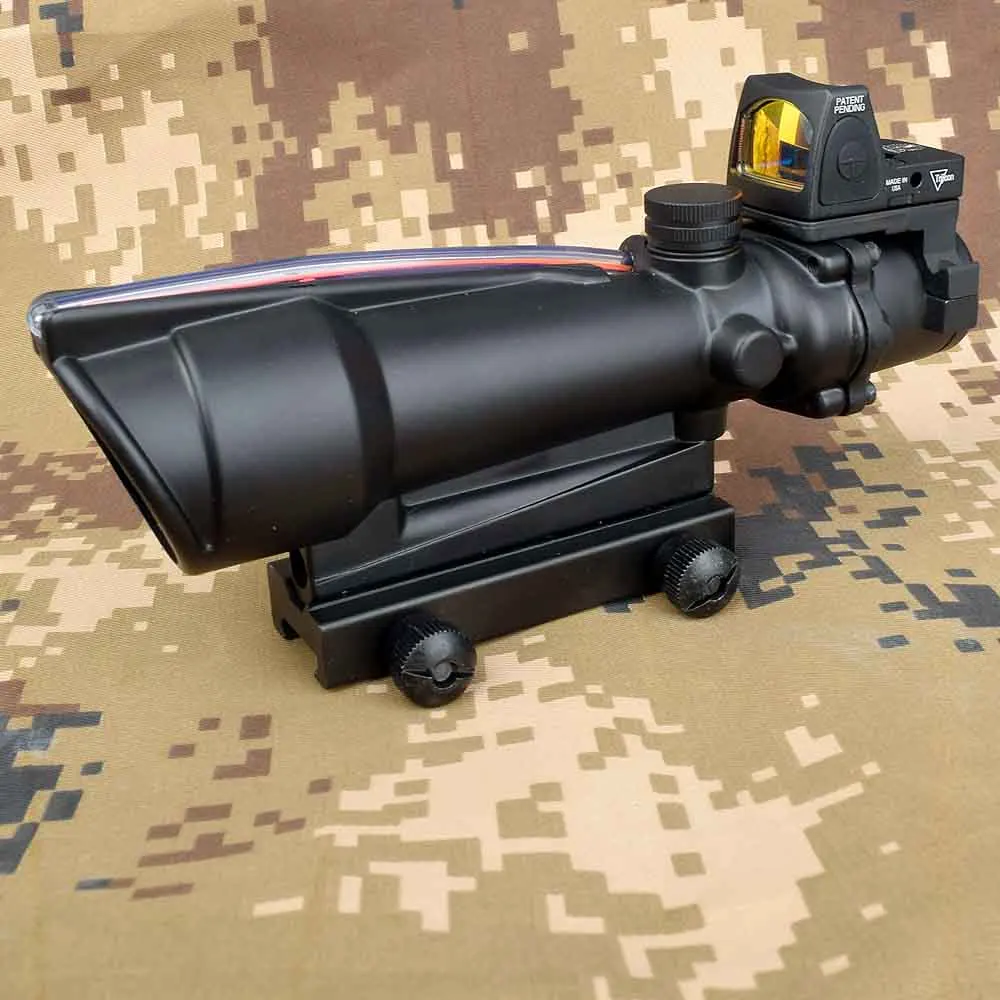 5X35 ACOG охотничий прицел BDC шеврон Подкова Сетка оптические прицелы с красной точкой для тактической винтовки cal. 223. 308