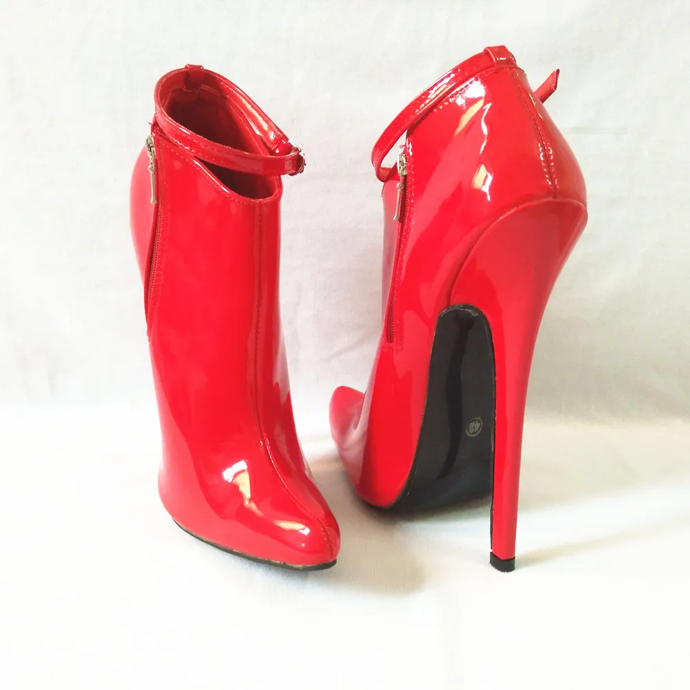 7.09in High Height Sex Boots Party Boots Stiletto Heel  Pointed Toe Ankle SM Boots  US Size 6-14 No.1810