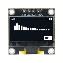 Compact OLED Display Module - 0.96 Inch, High Contrast, 128x64 LCD Screen (New - white)
