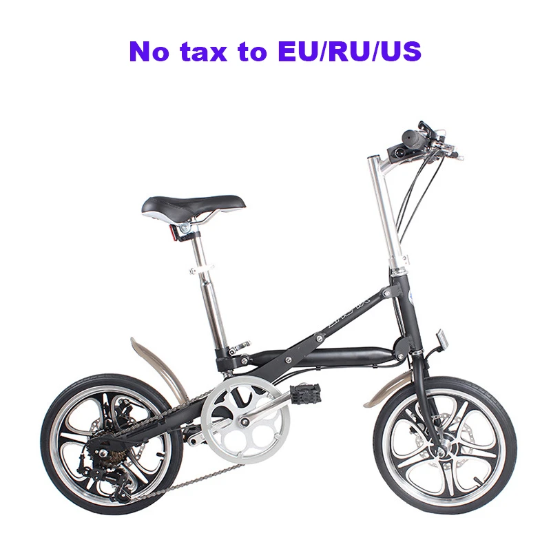 Bicicleta plegable de aluminio 16 pulgadas, bicicleta de 7 velocidades y de una sola bicicleta plegable ligera que se puede empujar alrededor A voluntad|Bicicleta| - AliExpress