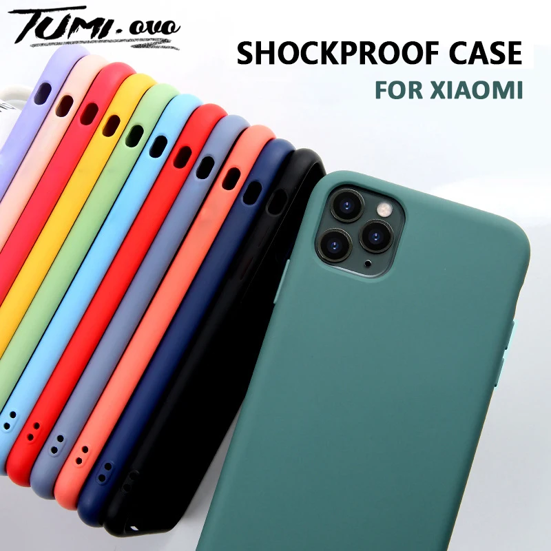 

Liquid Silicone Case For Xiaomi Mi 10 Pro CC9 CC9E 9T 9 SE A3 Lite Soft Cases For Xiaomi Redmi Note 8T 8 Pro 7 5 8A 7A K20 Cover