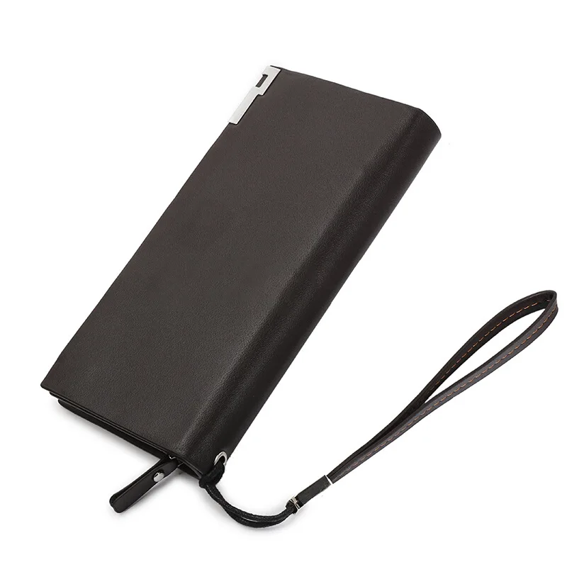 

Supply of Goods MEN'S LONG Pattern Wallet Special Offer Cowhide Hanging Cable Clutch Korean-style Zipper Handbag Wholesale And R