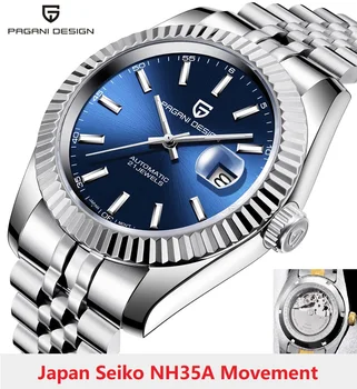 

PAGANI DESIGN 1645 Men Mechanical Watch Japan NH35A Movt Automatic Watch Sapphire Crystal Luminous Dial Watch relogio masculino