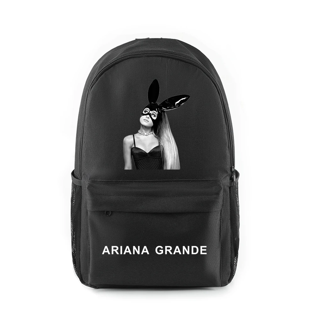 Холщовый Рюкзак на плечо в стиле Харадзюку певец с принтом логотипа Ariana Grande и