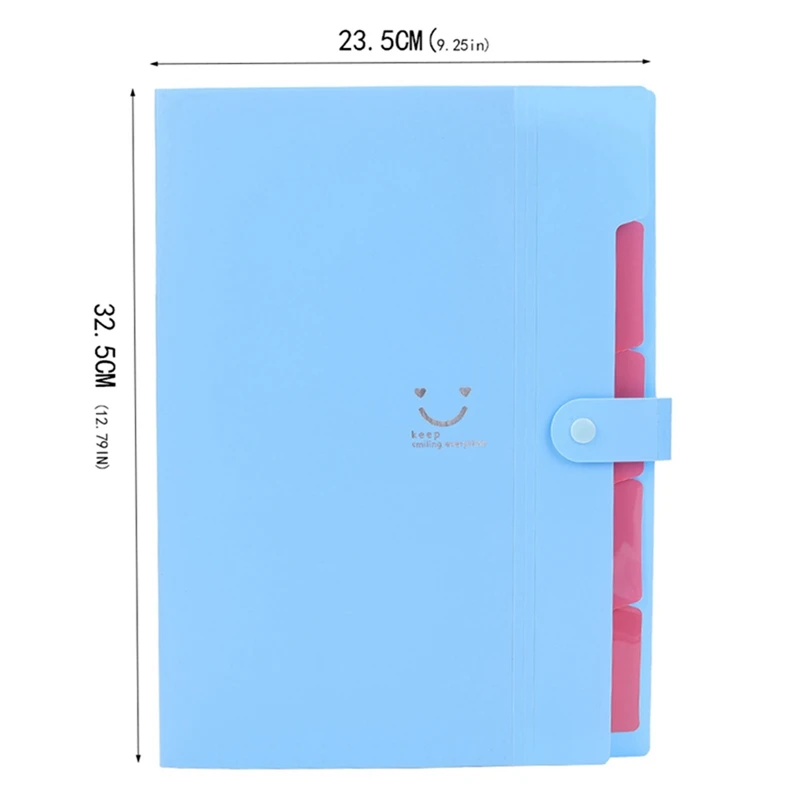Simple A4 File Document Bag Pouch Holder Organizer Multi Layered School Office Supplies Expanding File Folder Document Storages