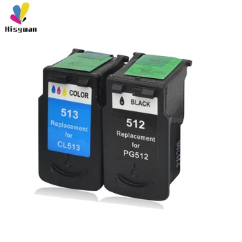 

Hisywan PG512 CL513 Ink Cartridge for Canon PG 512 CL 513 pixma mp230 mp250 MP240 MP270 MP480 IP2700 printer